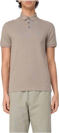 Emporio Armani Tops, Heren, Grijs, S, Duifgrijs T-shirts en Polos