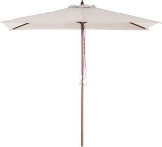 Beliani Sombrilla de jardín 195 cm beige claro