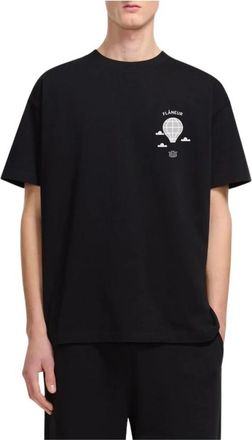 Flaneur Balloon T-shirt - Heren - T-shirts - Zwart - M - Katoen - Tops