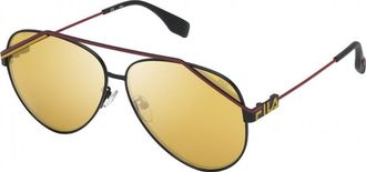 Fila Mens SFI018 61 531G Sunglasses - Black - One Size