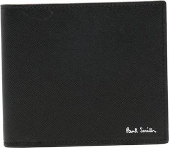 Paul Smith Signature Stripe Interior Billfold Wallet - Heren - Portefeuilles - Zwart - ONE Size - Leer - Accessoires
