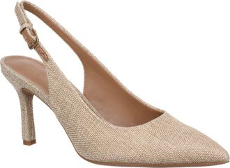 Nordstrom Rack Priscilla Slingback Pump in Gold Natural Multi at Nordstrom Rack, Size 9.5