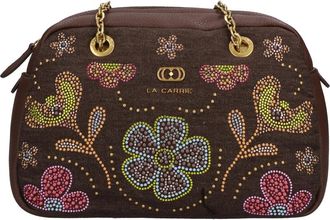 La Carrie Roses Tas - Dames - Schoudertassen - Bruin - ONE Size - Leer - Tassen
