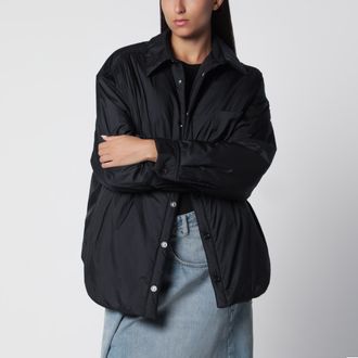 Maison Margiela Piumino oversize nero in poliammide