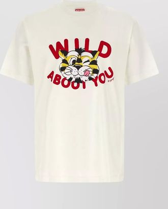Kenzo cotton graphic-print short-sleeve t-shirt