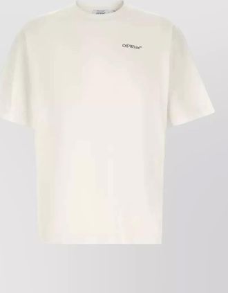Off-white logo print short-sleeve cotton t-shirt