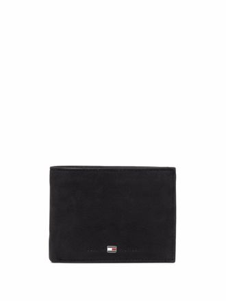 Tommy Hilfiger logo-plaque wallet - men - Calf Leather - One Size - Black