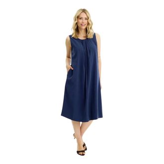 In Front Zomerjurk - Dames - Zomerkleedjes - Blauw - M - Kleedjes