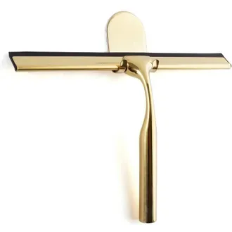 OEM Tergivetro Per Doccia In Acciaio Inox Color Oro Per Il Bagno, Tergivetro Largo Per Vetro Doccia [9,8], Silicone Di Alta Qualit&agrave;, Doccia Con Supporto, 