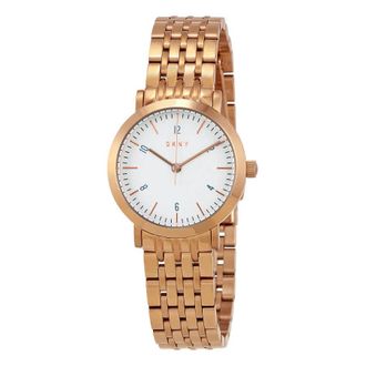 DKNY Minetta White Dial Rose Gold-tone Ladies Watch NY2511
