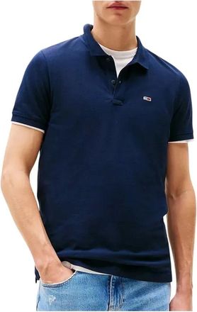 Tommy Jeans Heren, Tops, Blauw, Maat: M Katoen