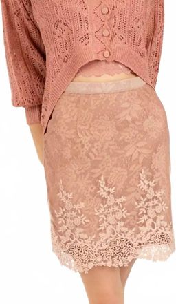 Joyfolie Ivella Mini Skirt In Brown