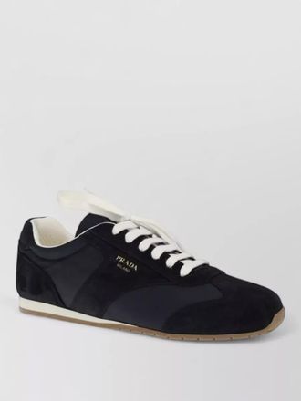 Prada calf leather low-top sneakers
