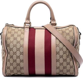 Gucci Pre-owned Gucci Medium GG Canvas Web Joy Boston Bag Ladies 72HE0AS9C28UIPM3