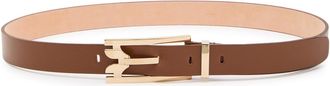 Victoria Beckham Dorian Pin Buckle Leather Belt - Tan - 100 (UK18 / Xxl)