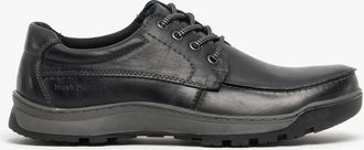 Hush Puppies Mens Hush Puppies TUCKER Mens Leather Casual Shoes Black - Size: 10
