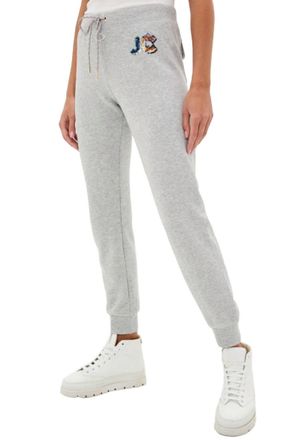 Juicy Couture Womens French Terry Sequin Trim Joggers In Gray