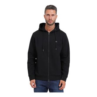 HUGO BOSS Hoodies & sweatvesten, Heren, Zwart, XL, Zip-through Hoodie