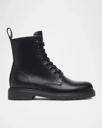 Nero Giardini Clean Calfskin Combat Booties