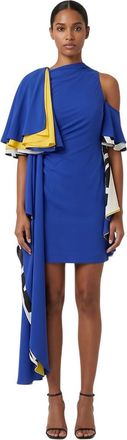Loewe Blue Round Neck Mini Dress