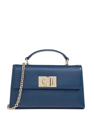 Furla mini 1927 chain-strap tote bag - women - Calf Leather - One Size - Blue