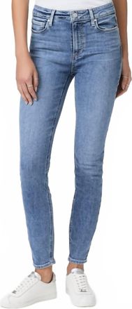 Paige Hoxton High-Rise Ankle Skinny Jeans In High Roller