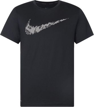 Nike Dri-Fit Printing Training Tops Short Sleeve Black CJ4634-010
