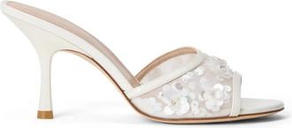 Stuart Weitzman Montrose Slide 85 - Dames - Muiltjes - Wit - 37 EU - Schoenen