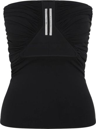 Rick Owens Zwart Bovenkleding Moderne Elegantie Mode - Dames - Tops zonder mouwen - Zwart - L - Nylon - Tops