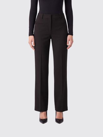Federica Tosi Mid-Rise Straight-Leg Trousers in Cr&ecirc;pe