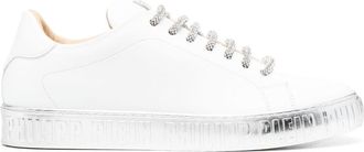 Philipp Plein Strass low-top sneakers - unisex - Leather - 46 - White