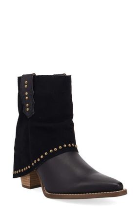 Dingo Off the Cuff Leather Boot in Black at Nordstrom, Size 6.5
