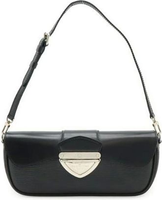 Louis Vuitton Pre-owned Shoulder Bags, female, Black, Size: ONE SIZE Pre-owned Leather Shoulder Bag