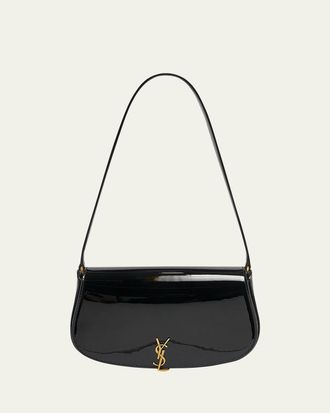 Saint Laurent Mini YSL Shoulder Bag in Patent Leather