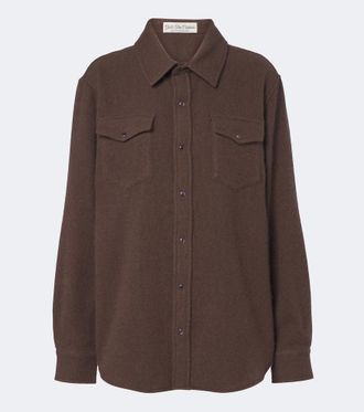 God's True Cashmere Cashmere shirt with amethysts