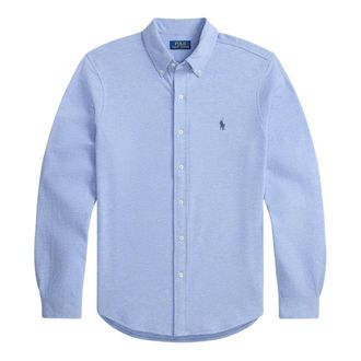 Ralph Lauren Casual Shirts, male, Blue, Size: 2XL Logo shirt