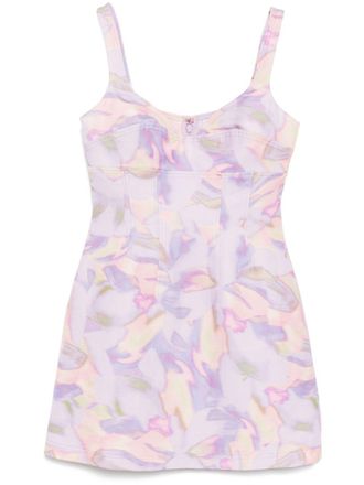 Acler Lyndon mini-jurk - Paars