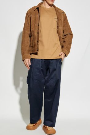 Fendi T-shirt With Pocket, Mens, Beige