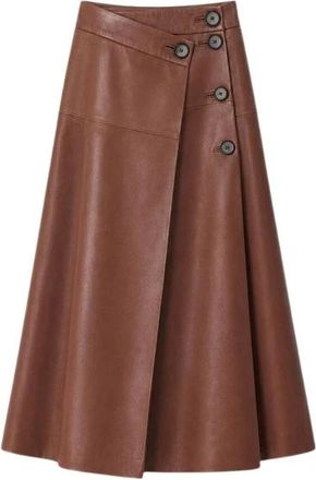 Iro Rok H26 - Dames - Midirokken - Bruin - M - Rokken