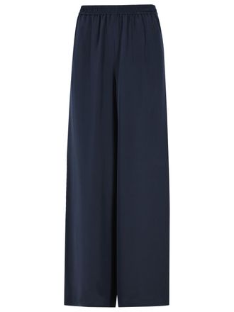 Max Mara marineblauw Volonta zware zijden zachte broek