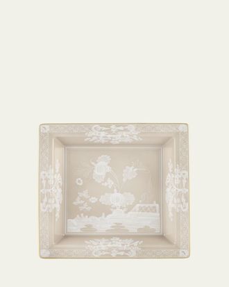Ginori 1735 Oriente Italiano Square Change Tray, Meringa
