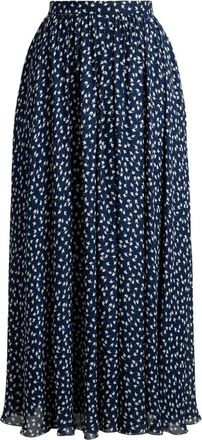 Ralph Lauren Collection Rebekah midi-rok met geometrische print - Blauw