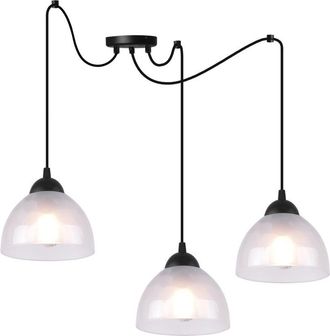 OEM L&aacute;mpara Colgante Ara&ntilde;a Venecia 3 L&aacute;mparas Planas Leche E27