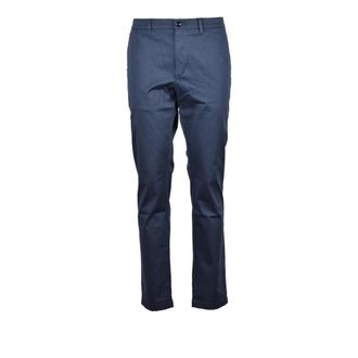 Tommy Hilfiger Broeken, Heren, Blauw, W35, Katoen, Broek
