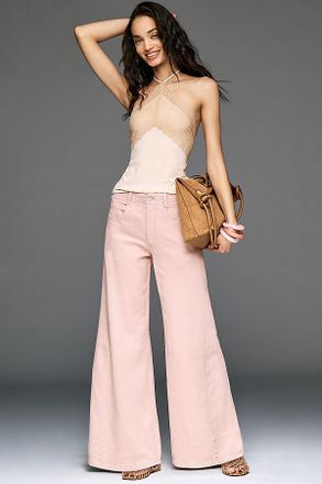Pilcro The Adi Mid-Rise Clean-Hem Flare Pants by Pilcro