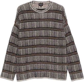 Giorgio Armani Striped wool-silk oversized sweater