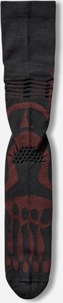 Roa Bones Logo Q-Skin Technical Socks Black / Burgundy