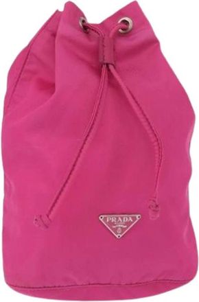 Prada Pre-owned Bucket Bags, female, Pink, Size: ONE SIZE Pre-owned Vintage Bucket Bag
