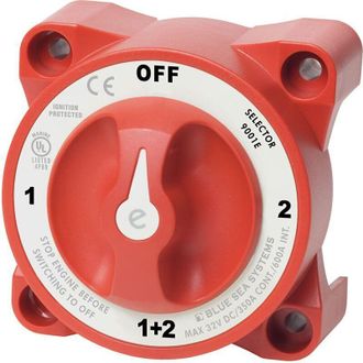 OEM Interruptor Aislador Marino De 32 V Cc Y 350 A - 4 Posiciones, Bipolar Para Bater&iacute;a, Con Corte De Seguridad