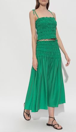 Tory Burch Draped Camisole Top, Womens, Green